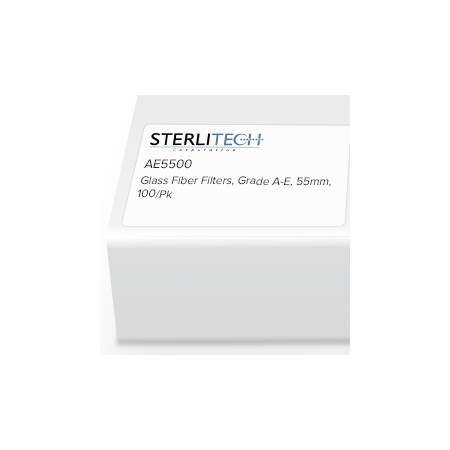 Sterlitech Grade A-E Borosilicate Glass Microfiber, 55mm, PK100 AE5500